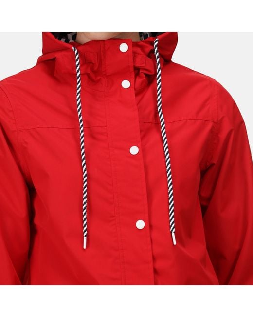 Regatta Red Bayarma Breathable Long Sleeve Waterproof Jacket