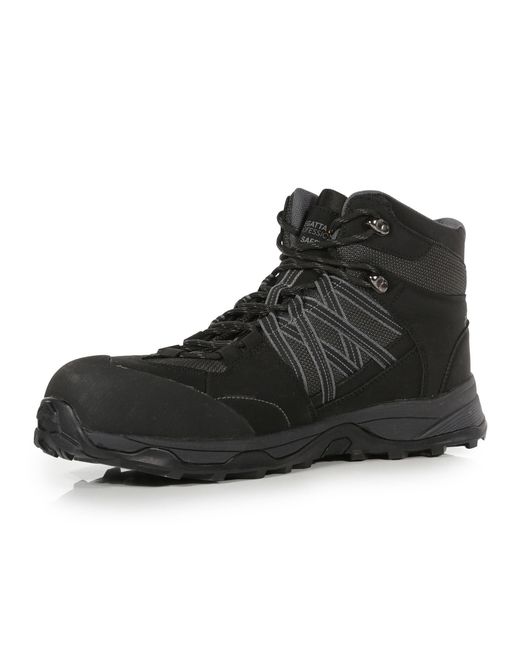 Regatta Black Claystone Safety Toe Cap Safety Work Boot for men