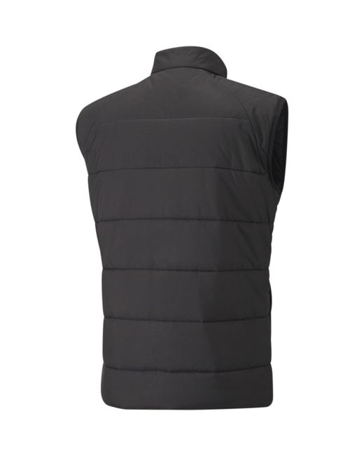 PUMA Black Teamliga Vest Jacket Gilet for men