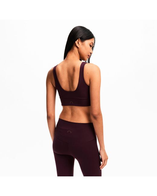 Varley Purple Cori Non-Wired Medium Impact Sports Bra