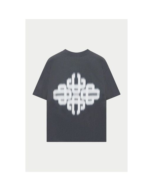 The Couture Club Blue Blurred Oversized Fit Oversized T-Shirt for men