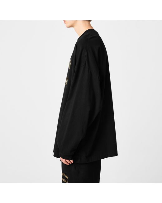 Fear Of God Black Jersey Long Sleeve Tee for men