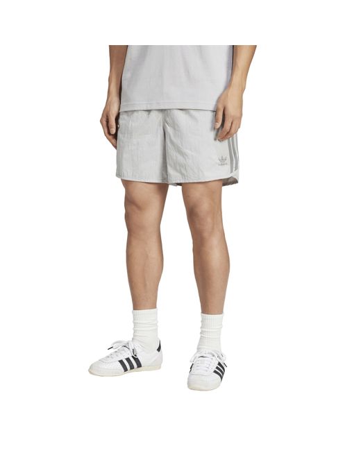 Adidas Originals Gray Sprinter Woven Tracksuit Shorts for men