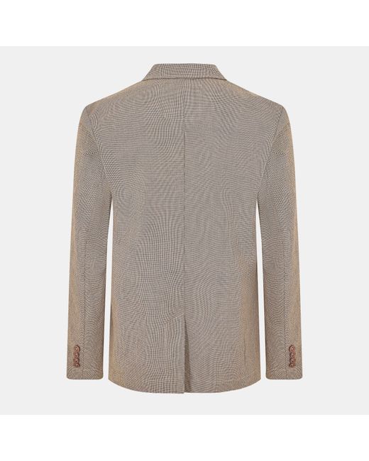 Brave Soul Brown Light Chambray Blazer With Pockets for men