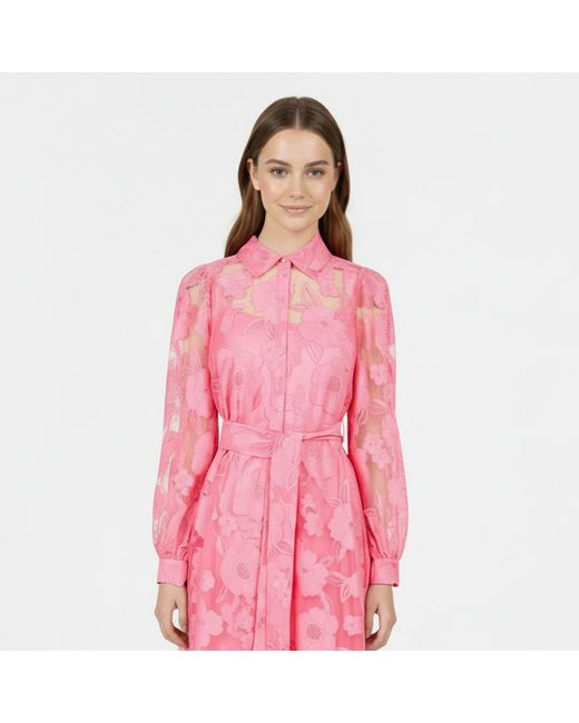 Karl Lagerfeld Pink Shirt Dress