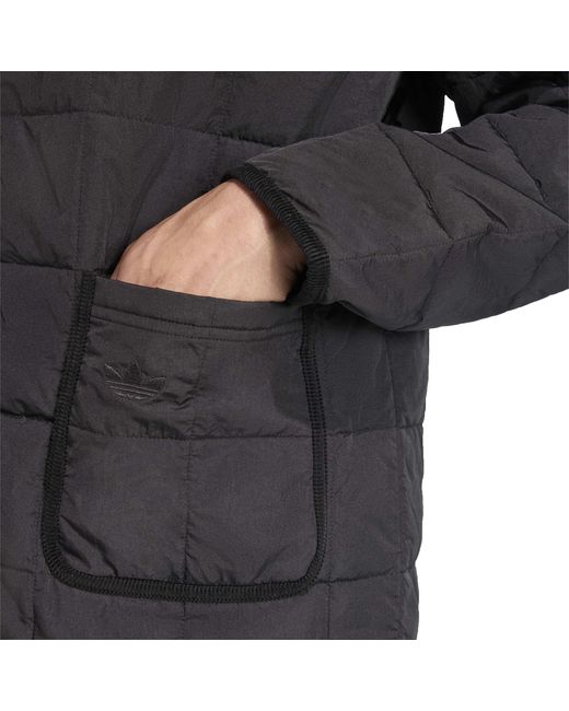 Adidas Black Quilted Jacket for men