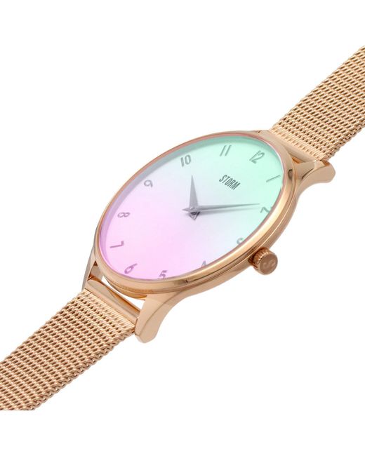 Storm Pink Reli Rose Stainless Steel Fashion Watch