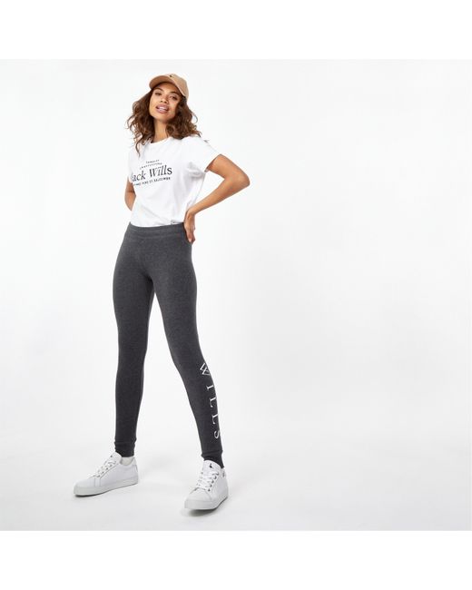 Jack Wills Black Jack Lingham Wills Logo Joggers