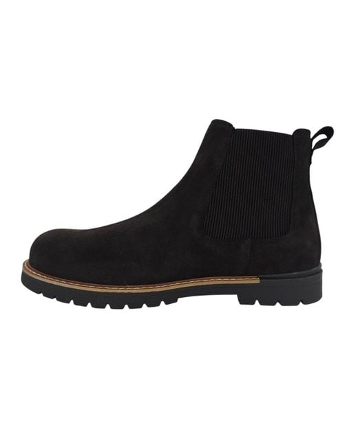 Firetrap Black Millau Suede Chelsea Boots for men