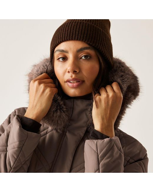 Regatta Brown Freyla Water Resistant Insulated Quilted Jacket