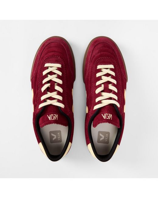 Veja Red Low-Top Trainers