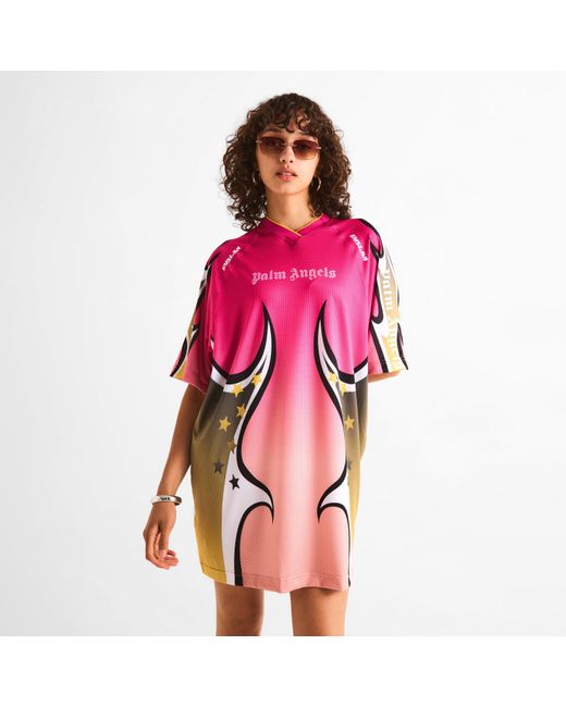 Palm Angels Pink T-Shirt Dress