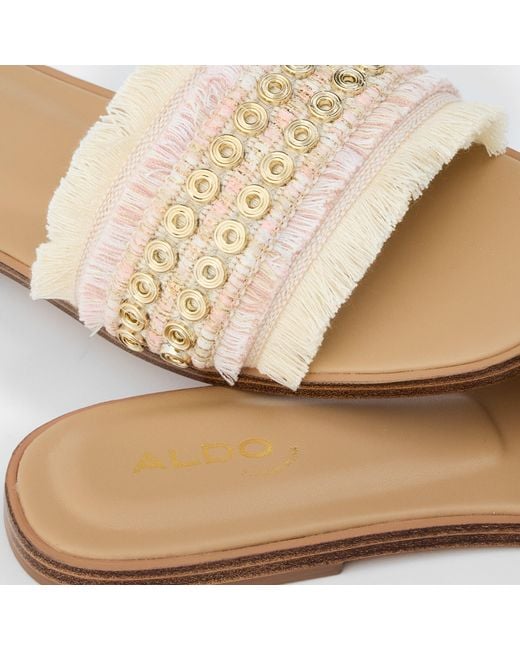ALDO Natural Nalani Flat Sandals