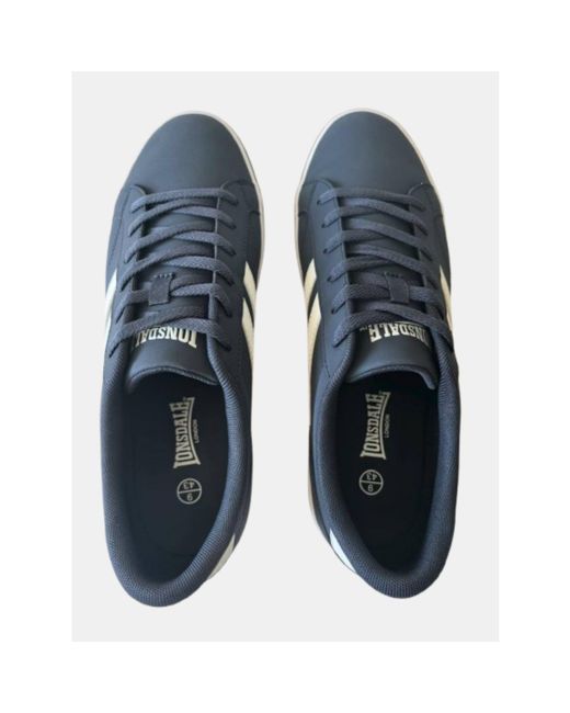 Lonsdale Blue Lace Up Water Resistant Low-Top Trainers for men