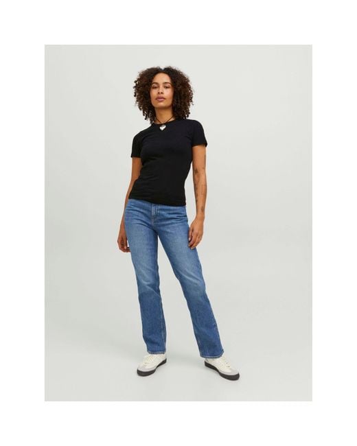 JJXX Black Gigi Crew T-Shirt Ladies