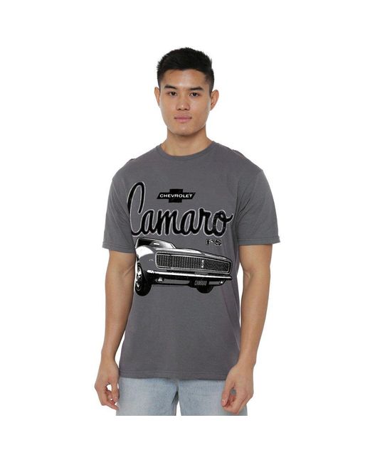 Other Gray Chevrolet Script Car T Shirt for men