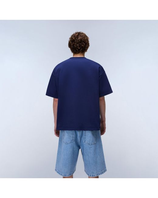 Napapijri Blue Napa Krous Tee for men