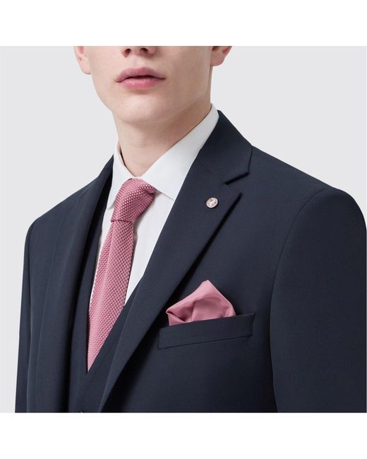 Twisted Tailor Blue Ellroy Slim Fit Jacket for men