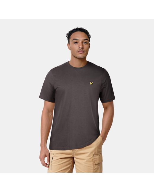 Lyle & Scott Gray Basic Logo T Shirt for men