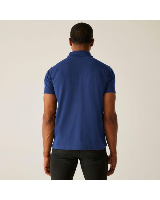 Regatta Blue Pro 50/50 Pique Polo for men