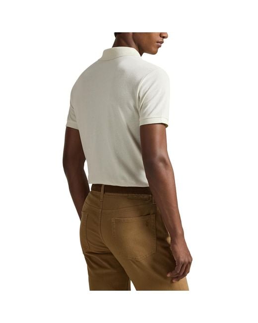 Polo Ralph Lauren Natural Custom Short Sleeve Polo Shirt for men