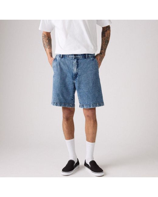Levi's Blue Levi's Wellthread 80S Mom Short Flowe