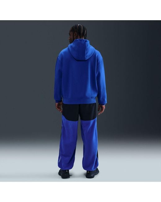 Nike Blue Inter Milan Se Acg Therma-Fit Soccer Pullover Hoodie for men