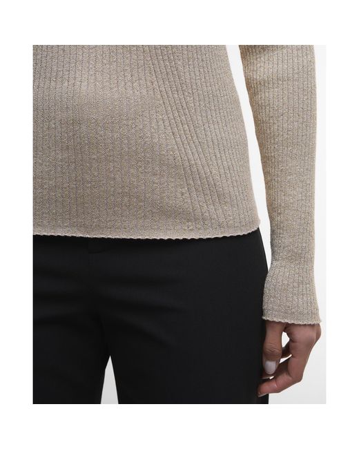 Barbour Gray Stella Ribbed Jumper