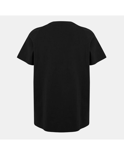 HUGO Black T-Shirt With Logo Signature Tape Detail for men