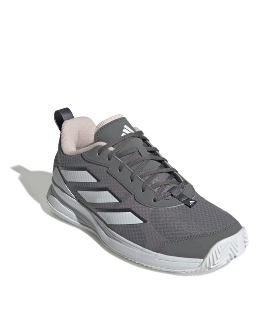 Adidas Gray Avaflash Clay Tennis Shoes