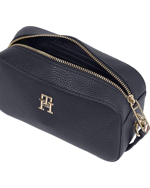 Tommy Hilfiger Blue Th Emblem Camera Bag