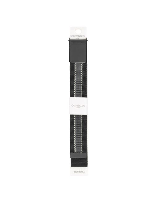Calvin Klein Black Ck Golf Webbing Belt for men