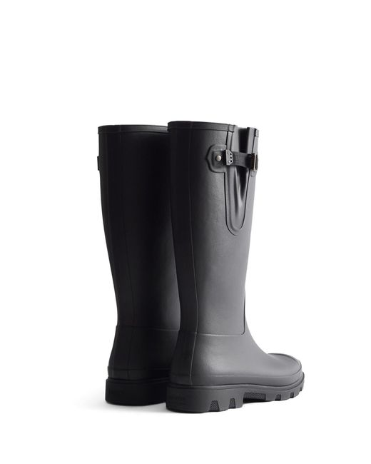 Hunter Black Field Downpour Adjustable Boot for men