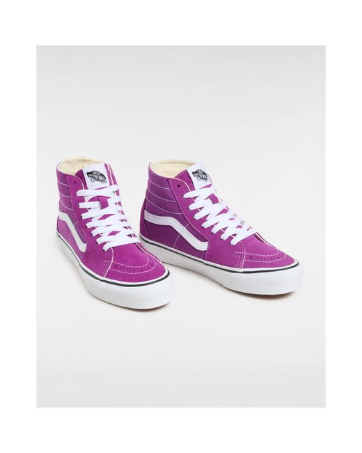 Vans Purple Adults Hi Tapered Color Theory Marmala Canvas High-Top Trainers