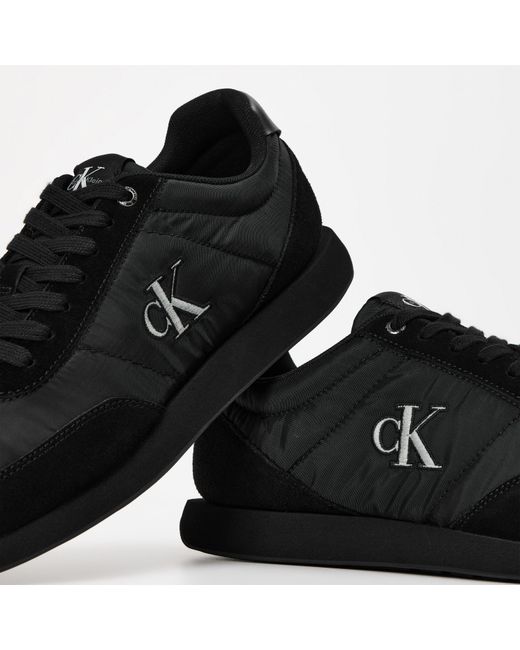 Calvin Klein Black Ck Retro Runners for men