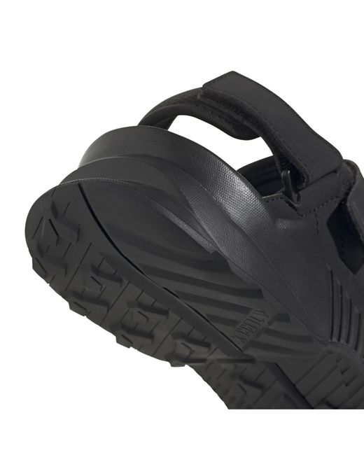 Adidas Black Terrex Hydroterra Sandals for men