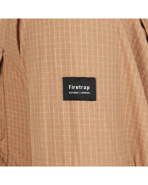 Firetrap Natural 3-In-1 Convertible Dwr Full Zip Long Sleeve Overshirt for men