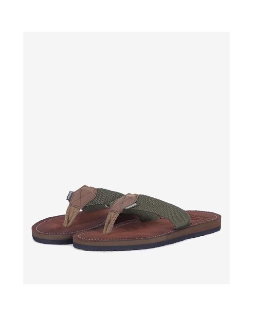 Barbour Brown Toeman Beach Sandal for men