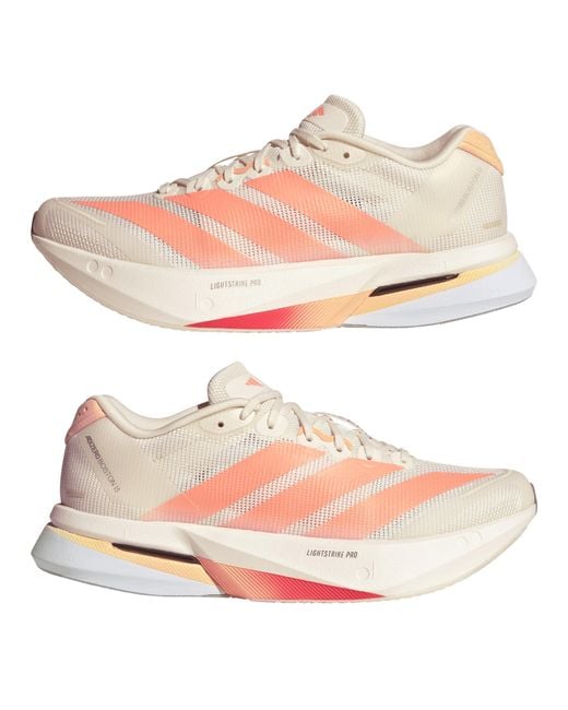 Adidas Pink Adizero Boston 13 Road Running Shoes