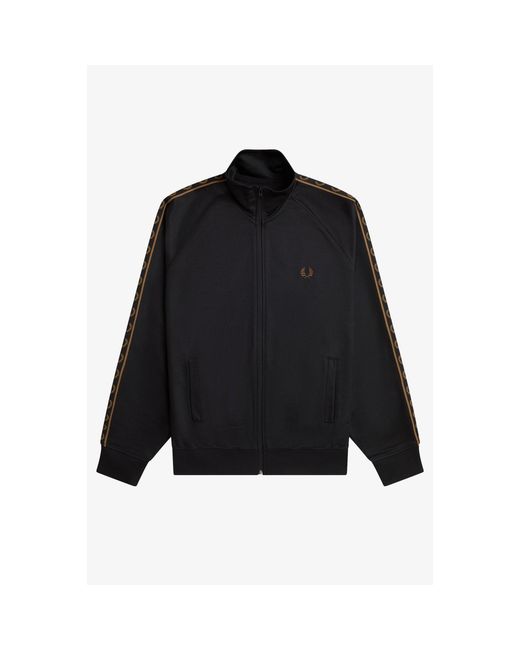 Fred Perry Black Tape Poly Tracksuit Top for men