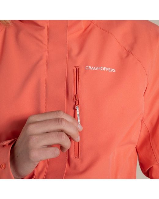 Craghoppers Red Caldbeck Waterproof Jacket