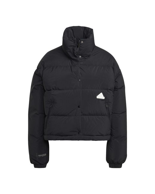 Adidas Black Lightweight Puffer Jacket
