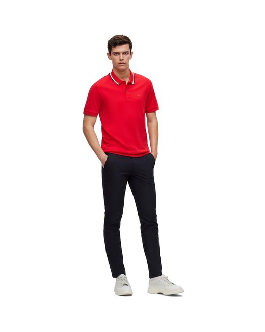 Boss Blue Hbb Kato Sustainable Organic Cotton Trousers for men
