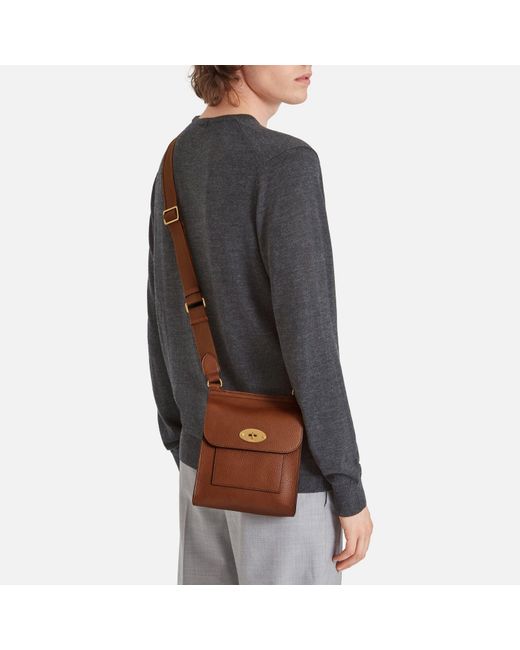 Mulberry Brown Small Antony Leather Messenger Bag