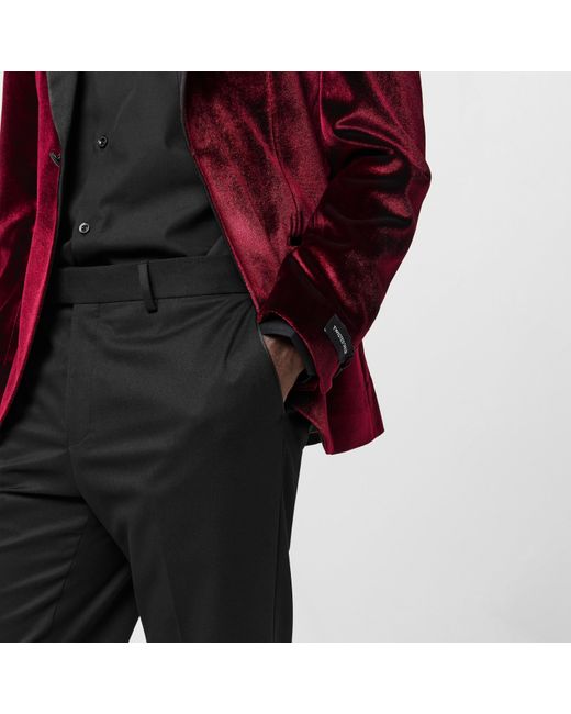 Twisted Tailor Black Kemp Tux Trousers for men