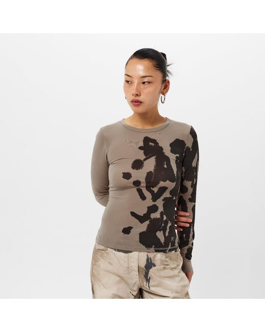 Represent Gray Prowler Cut Out Top