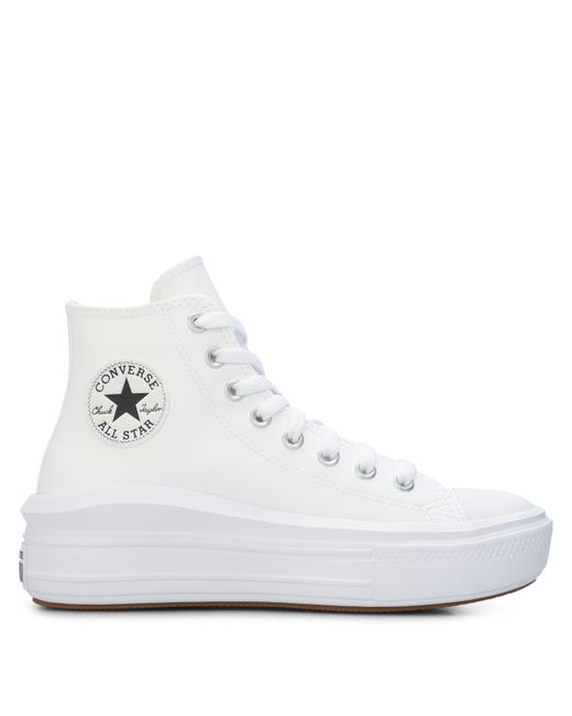 Converse White Chuck Taylor All Star Mov High-Top Trainers