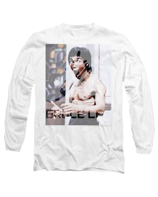 Other White Bruce Lee Revving Up Long Sleeve T-Shirt for men