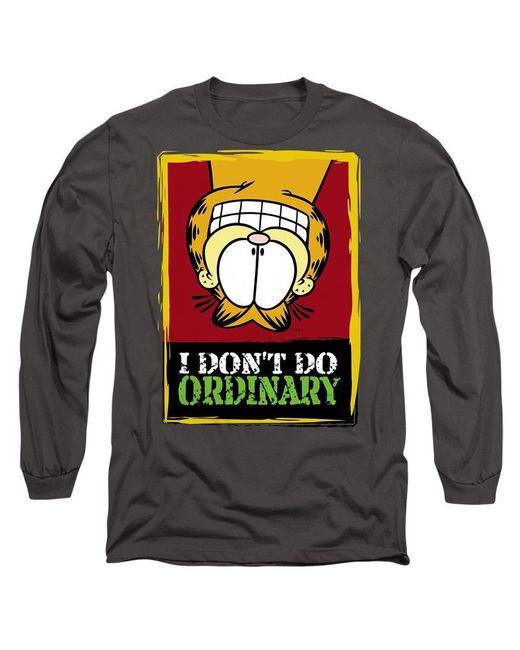 Garfield Gray I Dont Do Ordinary Long Sleeve T-Shirt C for men