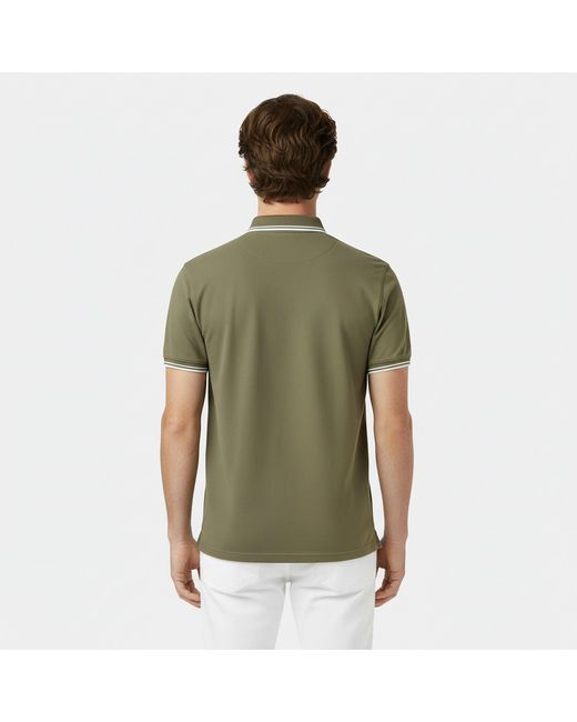 Jack Wills Green Edgeware Tipped Polo for men